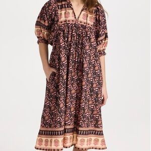 Mille Resort Saffron Dress Boho Chic Size Large